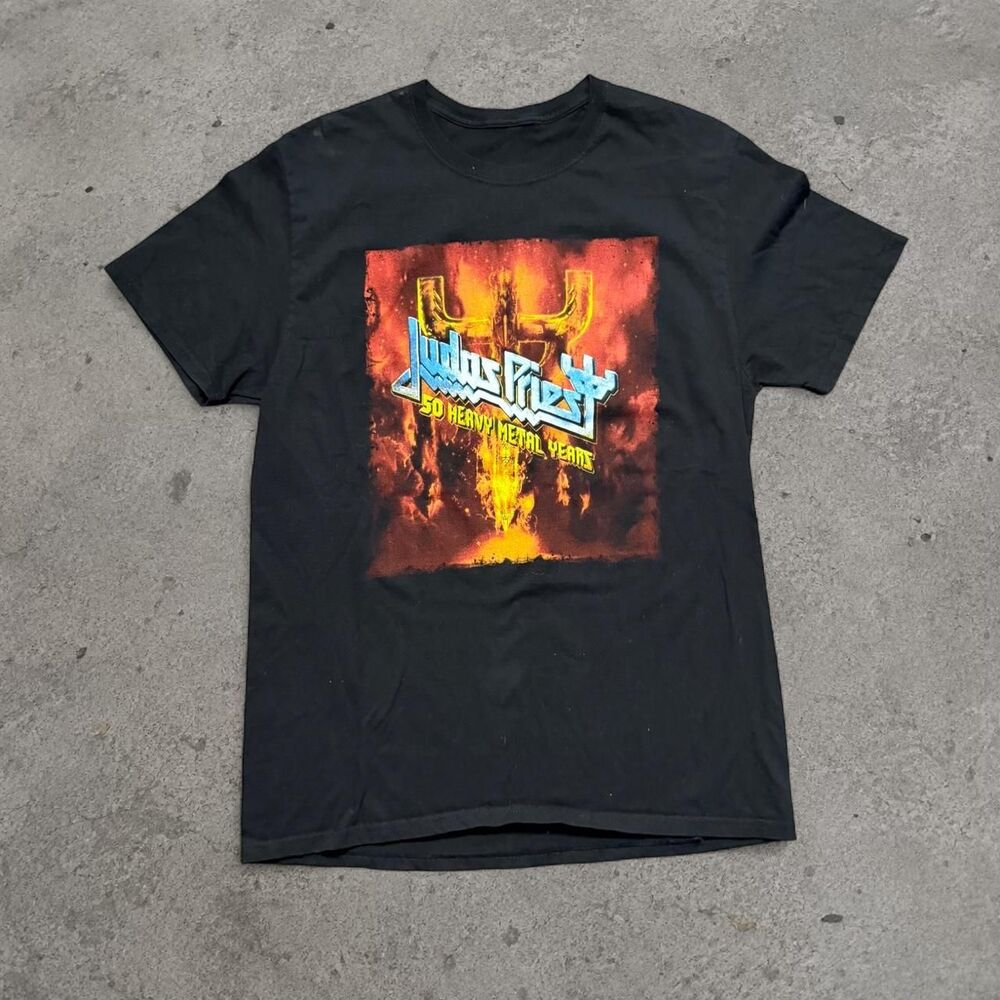 Judaspriest 50 Heavy Metal Years Graphic Shirt Mens Size Large
